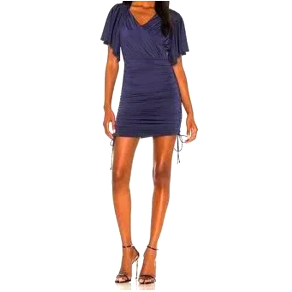 Lovers + Friends Savannah Mini Dress in Navy - Picture 1 of 8